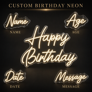 Custom 3D Acrylic LED <b>Neon</b> Sign for <b>Birthday</b> Wedding <b>Party</b> and Event Decor - Product Image 6