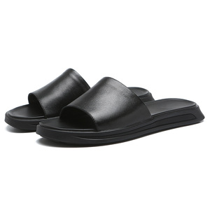 Nuove <span class=keywords><strong>Ciabatte</strong></span> in <span class=keywords><strong>Pelle</strong></span> da <span class=keywords><strong>Uomo</strong></span> 2023, Sandali Estivi Casual Antiscivolo in <span class=keywords><strong>Pelle</strong></span> di Vacchetta alla Moda - Product Image 6