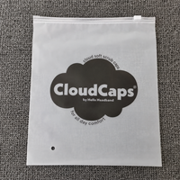 Sacs à fermeture éclair en plastique mat givré réutilisables personnalisés, imperméables et durables pour l'emballage de vêtements