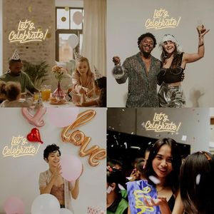 Letrero Luminoso LED con Alimentación USB, Luz Blanca Cálida, Decoración de Pared para Celebrar, Ideal para Sala de Estar, Bar, Club, Hotel, Restaurante, Fiestas - Product Image 6