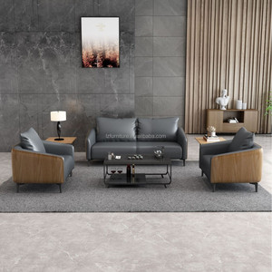 Muebles de Oficina de Alta Calidad, Sofá de Oficina Moderno y Cómodo, Sofá Seccional Personalizado, Sofá de Oficina de Cuero - Product Image 2
