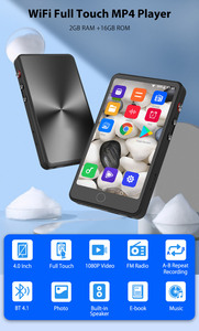 Lecteur de musique MP3 Android OS 8.1 avec WiFi et Bluetooth, écran tactile complet de 4 pouces, prend en charge la lecture de musique MP4 MP3, prend en charge l'hébreu - Product Image 6