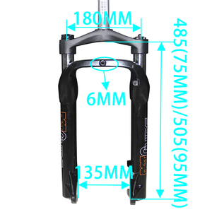 Fourche avant à ressort hélicoïdal de verrouillage hydraulique pour vélos de route <span class=keywords><strong>BMX</strong></span> vélos pour enfants gros pneu en alliage de magnésium Durable pour le vélo - Product Image 4