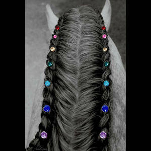 สายรัดถักผมม้า ประดับ<span class=keywords><strong>เพ</strong></span><span class=keywords><strong>ช</strong></span>ร<span class=keywords><strong>ร</strong></span>ะยิบ<span class=keywords><strong>ร</strong></span>ะยับ ที่หางและโคนผม แหวนถักผม อุปก<span class=keywords><strong>ร</strong></span>ณ์ตกแต่งผม - Product Image 5