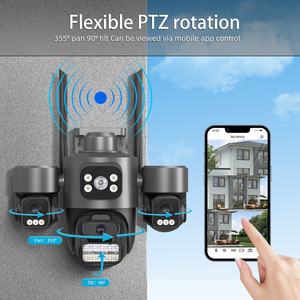 Camera an ninh ngoài trời mái vòm 3MP 4k đầy đủ màu sắc tầm nhìn ban đêm phát hiện chuyển động ai theo dõi con người IP <span class=keywords><strong>Wifi</strong></span> thẻ SD âm thanh hai chiều - Product Image 2