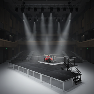 Scène en treillis d'aluminium, équipe d'ingénieurs professionnels en R&D, scène en aluminium avec escaliers assemblables pour les lieux culturels et de divertissement - Product Image 4