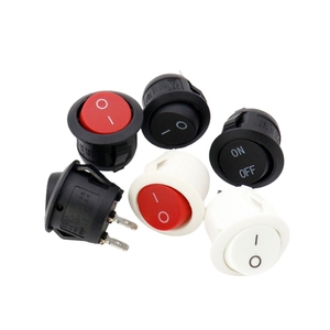 Interruptor Basculante Redondo Iluminado KCD1 de 20 mm |   SPST/SPDT/DPDT 2/3/4-Pin |   Interruptor de Encendido de 2/3 Posiciones de Baja Potencia - Product Image 4