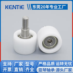 Rodillos de Nailon al por Mayor, Tornillos y Poleas de Doble Rodamiento DuPont 100P Recubiertas de Plástico POM para Resistencia al Desgaste - Product Image 6