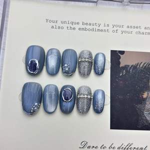 <span class=keywords><strong>Faux</strong></span> <span class=keywords><strong>ongles</strong></span> de luxe rouges avec motif feuille <span class=keywords><strong>d</strong></span>'<span class=keywords><strong>or</strong></span>, faits à la main, de haute qualité, à presser, avec effet œil de chat - Product Image 5