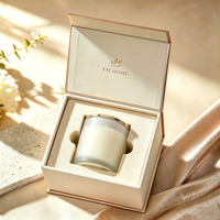 Boîte cadeau rigide de luxe pour bougies avec logo personnalisé, fermeture magnétique et insert en EVA - Emballage en carton durable en gros