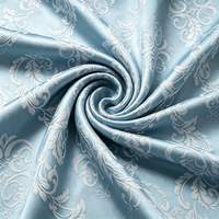 Tissu Jacquard Teint 100% Polyester Tissé Direct Usine, Motif Doux, Largeur 98 pouces, pour la Production en Gros de Textiles de Maison et Vêtements