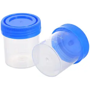 40ml חד פעמי סטרילי דגימה כוסות פלסטיק שתן מדגם אוסף כוס