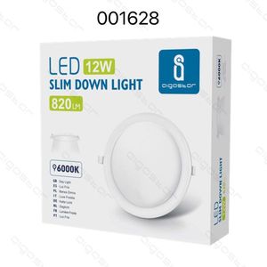Led Slim Down Light 12W 820Lm 6000K Daylight White - Product Image 1