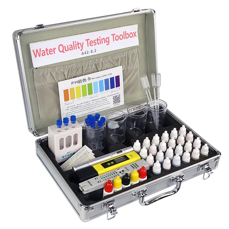 Kit de test d'eau en piscine avec compteur de ph de agent, test d'aquoles d'eau douce, nouveauté