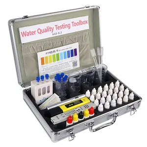 Latest design swimming pool aquarium water test kit with active water reagent ph meter/Freshwater aquaculture testing