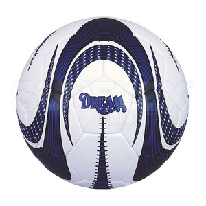 Balón de fútbol de tamaño oficial de calidad superior Material de cuero y PVC PU duradero Bueno para entrenamiento con logotipo de impresión personalizado - Product Image 1