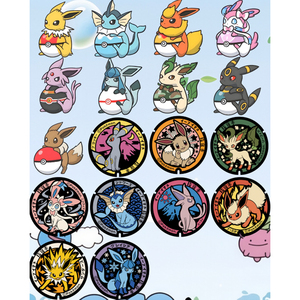 แม่เหล็กติดตู้เย็นโปเกมอน JPS ชิ้นที่ 3 แก้วคริสตัลใสแบบจีน ของสะสมอนิเมะ กล่องสุ่มโปเกมอน กล่องปิดผนึก เกมกระดาน - Product Image 5