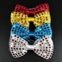 Cravate à paillettes LED lumineuse très populaire, cravate clignotante, accessoire de fête lumineux pour boîte de nuit, rave, bar, spectacle sur scène