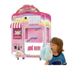 強化されたDIY体験のためのプログラム可能なスマートコットンキャンディー自動販売機ロボットアームセルフサービスフラワーキャンディーフロスマシン - Product Image 3