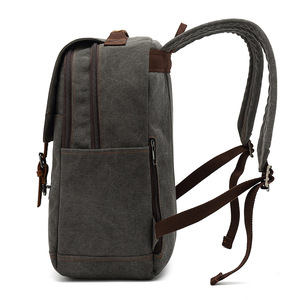 Custom 2025 Men's Canvas <b>Backpack</b> <b>Large</b> Capacity Travel Bag Polyester Multifunctional Student Leisure Study - Product Image 4