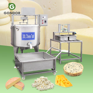 Pequeña línea de producción de queso de 200 litros para halloumi y mascarpone, máquina de prensado. - Product Image 1