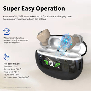 Amplificador <span class=keywords><strong>de</strong></span> Sonido BTE Portátil Fabricado en China, Recargable para Personas Mayores con Problemas Auditivos, 16 Canales Ajustables, ITE Invisible Interno - Product Image 1