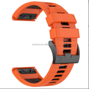 Nueva Correa de Silicona de Doble Color con Hebilla de Presión para <span class=keywords><strong>Reloj</strong></span> Deportivo Garmin Fenix 7 Pro 22mm 26mm, Compatible con Fenix 5X 6X, 2025 - Product Image 6