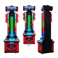 Machine d'arcade de boxe ludique à monnayeur, jeu de test de force Hercules avec marteau, pour parc d'attractions intérieur