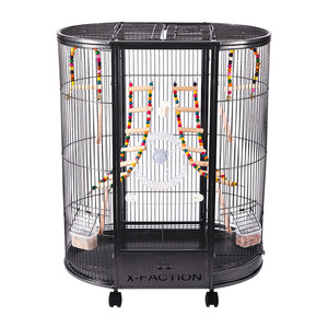 Lồng chim oval lớn bằng acrylic trong suốt dành cho vẹt, chim cảnh, chim bồ câu, vẹt con, có giá đỡ bên ngoài để sinh sản - Product Image 1