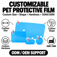 Film protecteur transparent en PET avec surface au toucher lisse et dureté 3-9H pour la résistance aux rayures sur les tablettes et les montres connectées