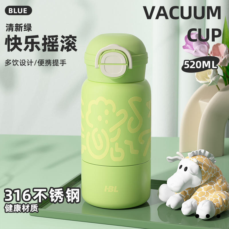 Vert [dessin animé trois boissons partageant la couverture]