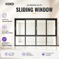 Fenêtres coulissantes en aluminium EOKO Premium résistantes aux ouragans, conformes aux normes australiennes, pour villas et projets résidentiels