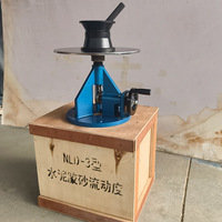 Stable Performance Manual Hand Operated Cement Mortar Flowability Table Apparatus for Sale Cement Mortar Fluidity Tester