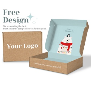 Custom Design Eco Friendly Recycled Foldable Corrugated Shoe Packing <b>Brown</b> Kraft Gift <b>Box</b> - Product Image 6