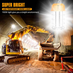 80W 100W 150W taşınabilir Site inşaat aydınlatma 277V LED endüstriyel iş lamba aydınlatma AC Powered geçici çalışma ışığı 5000K - Product Image 3