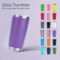 Gobelet isotherme en acier inoxydable de 20 oz avec logo personnalisé, double paroi, mug à café thermique, cadeau promotionnel pour les événements professionnels