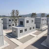 Casa Contenedor Prefabricada a Prueba de Termitas, Anticorrosión, Modular, Móvil, para Escuela, Construcción Rápida, Campamento de Refugio