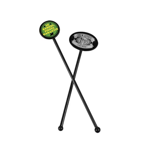 Grosir akrilik bening pengaduk minuman plastik untuk koktail Swizzle tongkat pengaduk dengan tempat Pengawal kartu - Product Image 6