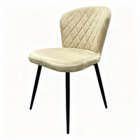 Fauteuil d'appoint scandinave de style nordique du milieu du siècle, fauteuil lounge rembourré en velours nordique pour chambre à coucher, fauteuil de lecture