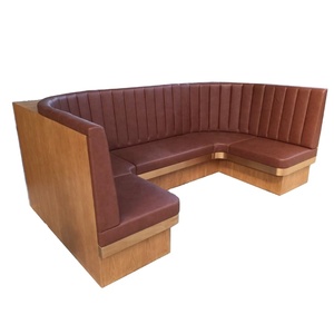 SF-363 Commercial Furniture Half Circle Moon U Shape Restaurant Bar Booths Round Booth Seating - Product Image 1