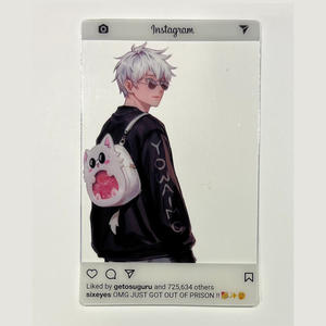Porte-cartes en PVC transparent personnalisé imprimé, porte-cartes photo Kpop, porte-cartes photo holographique, charme - Product Image 2