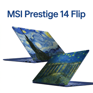 Ordinateur portable <span class=keywords><strong>MSI</strong></span> Prestige 14 Flip AI+ Van Gogh édition limitée, processeur Ultra X9-378H, écran tactile OLED 14 pouces - Product Image 1
