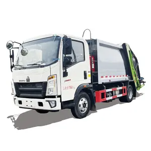 중국 SINOTRUK HOWO 신규 또는 중고 4*2 위생 압축 쓰레기 트럭 좋은 판매