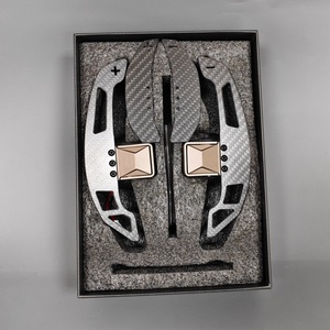 Palettes de changement de vitesse magnétiques en fibre de carbone pour VW <span class=keywords><strong>Golf</strong></span> <span class=keywords><strong>7</strong></span>.5R MK6 MK7 MK8 <span class=keywords><strong>GTI</strong></span> GTD GTE Transporter - Product Image 2