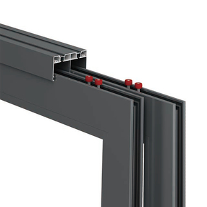 Cửa trượt ban công hợp kim nhôm với Rèm Cửa Cách âm mở ngang giải pháp thiết kế đồ họa phong cách cố định - Product Image 2