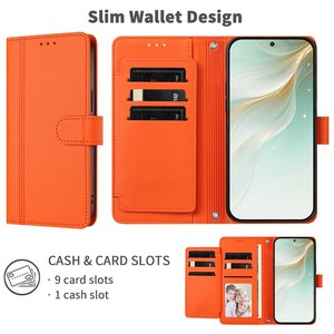 Funda para Teléfono con Tapa Abatible para <span class=keywords><strong>Xiaomi</strong></span> 17 Ultra, Magnética, Antigolpes, con <span class=keywords><strong>9</strong></span> Ranuras para Tarjetas, Soporte, para <span class=keywords><strong>Redmi</strong></span> K90 MAX 5G/15A 5G - Product Image 2