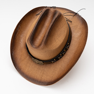 Thiết Kế Mới Chất Lượng Cao Cứng Brim Rơm Cowgirl <span class=keywords><strong>Hat</strong></span> Unisex Cổ Điển Màu Đen Đỏ Tây Cowboy Jazz <span class=keywords><strong>Hat</strong></span> Du Lịch Ngoài Trời Giản Dị - Product Image 5