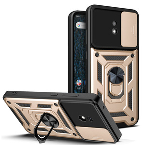 Étui de téléphone pour Nokia <span class=keywords><strong>C10</strong></span>, protection de l'appareil photo coulissant magnétique en métal antichoc - Product Image 2