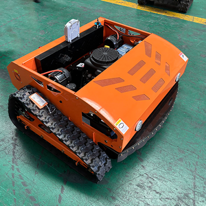 Tondeuse à chenilles télécommandée à quatre roues motrices désherbeur hybride électrique à huile Tondeuse tout-terrain autopropulsée broyeur d'herbe - Product Image 2