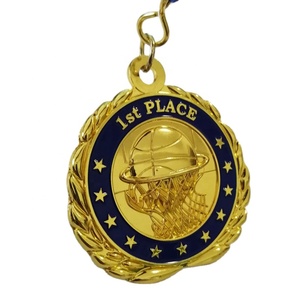 Mode großhandel individuelle hight polnischen gold metall Überzug nach medaille auszeichnung medaille sport medaille 2,5 zoll - Product Image 1